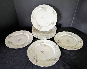 lot 221 image: Limoges Floral Dish Set