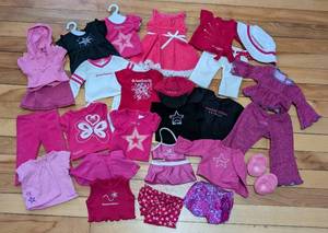 lot 238 image: Pretty Pink American Girl Doll Clothing