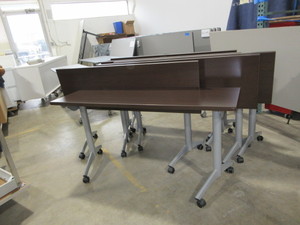 lot 307 image: NATIONAL, WAVE WORKS, NESTING, FLIP TOP TRAINING TABLES