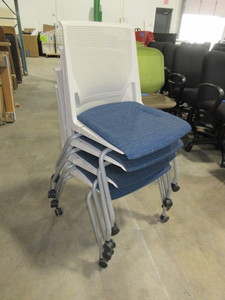 lot 226 image: HAWORTH  VERY FIXED SIDE CHAIRS - STACKERS