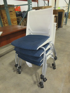 lot 229 image: HAWORTH  VERY FIXED SIDE CHAIRS - STACKERS
