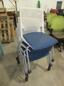 lot 231 image: HAWORTH VERY FIXED SIDE CHAIRS - STACKERS
