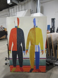 lot 506 image: MODERN ART STRETCHED ON CANVAS
