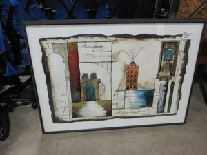 lot 509 image: CONTEMPORARY FRAMED ART