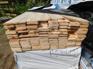 lot 18 image: 1 x 6 x 8 Ponderosa Pine Tongue & Groove WP-4 Reversible - 1920 Linear Feet