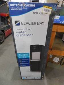 lot 42 image: Glacier Bay Matte Black and Stainless Steel Bottom Load Water Dispenser