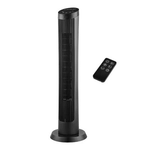 lot 33 image: Hampton Bay 40 in. 4 Speed Digital Oscillating Tower Fan with Remote Control in Black