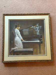 lot 91 image: Framed Robert V. Mann Artwork Melody of Dreams