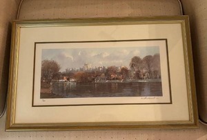 lot 93 image: Framed Limited Edition Print of Windsor Castle by M. Kenward