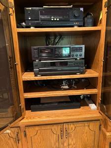 lot 185 image: Audio Equipment Collection Including Sherwood Receiver and Onkyo Tape Deck