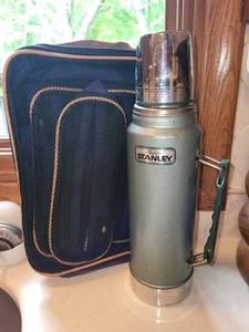 lot 197 image: Stanley Vintage Thermos with Blue Travel Case
