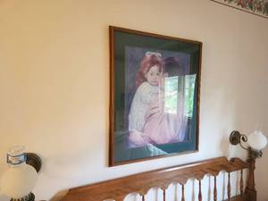 lot 210 image: Framed Artwork of Mother Holding Child