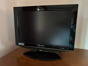 lot 218 image: Sharp 19 LCD TV with Built-in DVD Player