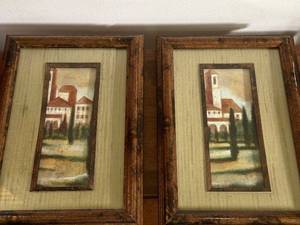 lot 277 image: Pair of Framed Vintage Landscape Paintings
