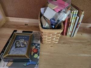 lot 278 image: Assorted Office Supplies, Photo Album, and Notebooks Collection