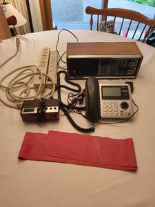 lot 407 image: VTech Corded Phone and Panasonic FM-AM Radio Set with Accessories