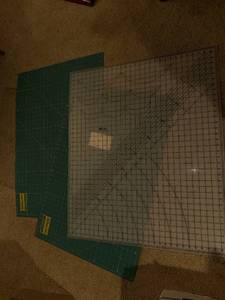 lot 449 image: Set of 3 Craft Cutting Mats Including Dritz and Olfa Rotary Cutting Mats