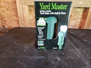 lot 69 image: Yard Master Outdoor 6-Outlet Yard Stake with Built-in Timer