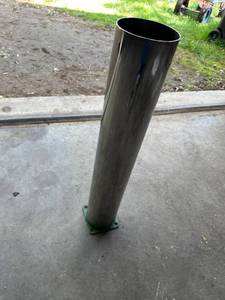 lot 77 image: Stainless Steel Exhaust Pipe for a John Deere Tractor - Model 60