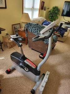 lot 92 image: Schwinn Fitness 126 Upright Exercise Bike with Assembly Guide
