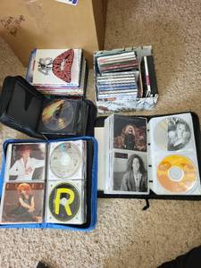 lot 99 image: Extensive Collection of Music CDs and DVDs with Storage Cases