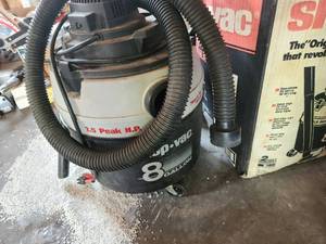 lot 21 image: Shop-Vac 8 Gallon WetDry Vacuum with Accessories