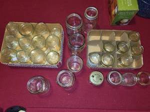 lot 116 image: Collection of 30 Assorted Mason Jars for Preserving