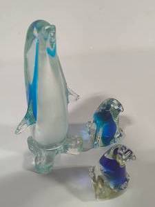 lot 13 image: Penguin Paperweights