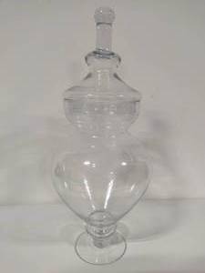 lot 70 image: Large Apothecary Clear Glass Jar