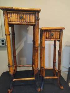 lot 92 image: Bamboo Plant Stands