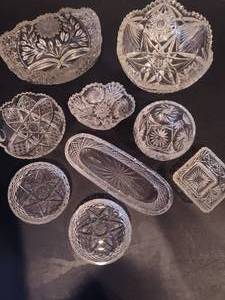 lot 104 image: Asst Lot of Crystal Bowls, Etc.