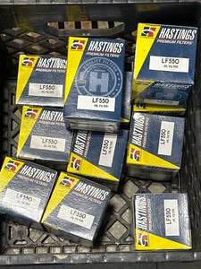 lot 53 image: Lot of 11 Hastings LF-550 Oil Filters ($120 retail)