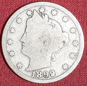 lot 468 image: FOUR (4) 19TH CENTURY LIBERTY HEAD NICKELS 1896189718971899