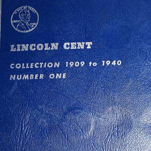 lot 475 image: WHEATIES COLLECTION BOOK - THIRTY TWO (32) TOTAL PENNIES