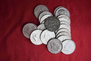lot 480 image: THIRTY (30) 90% SILVER KENNEDY HALF DOLLARS