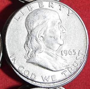 ONE HUNDRED (100) 90% SILVER FRANKLIN HALF DOLLARS