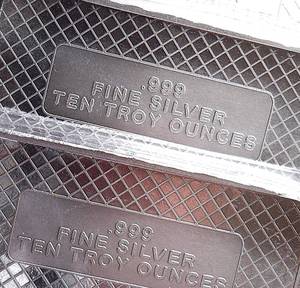 lot 507 image: 3 (THREE) 10 OZ SILVER BARS .999 FINE SILVER