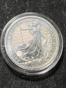 lot 10 image: 2023 BRITTANIA 1 TROY OZ .999 FINE SILVER IN AIRTITE