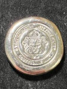 lot 20 image: 5 TROY OZ .999 FINE SILVER SCOTTSDALE MINT ROUND