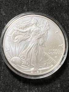 lot 24 image: 2023 AMERICAN SILVER EAGLE 1 TROY OZ .999 FINE SILVER IN AIRTITE
