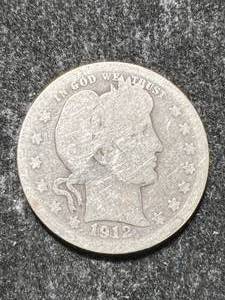 lot 86 image: 1912 US BARBER QUARTER