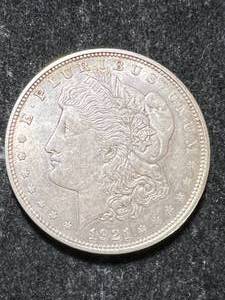 lot 89 image: 1921-D US MORGAN SILVER DOLLAR