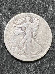 lot 90 image: 1920 US WALKING LIBERTY HALF DOLLAR