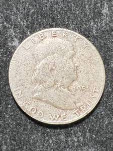 lot 94 image: 1951-S US FRANKLIN HALF DOLLAR