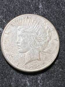 lot 95 image: 1923-S US PEACE SILVER DOLLAR
