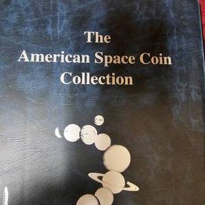 lot 20 image: American Space Coin Collection-2 Books 50c