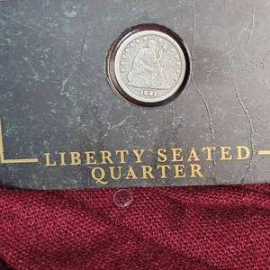 lot 49 image: 1891 Seated Liberty Quarter, Very Nice