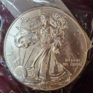 lot 62 image: 2013 Silver Eagle Uncirculated