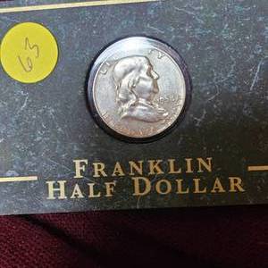 lot 63 image: 1958 Franklin 50c