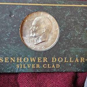 lot 65 image: Bicentennial Quarters including Proof and Eisenhowers including Silver Clad